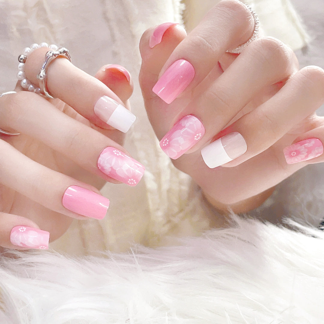 Floral Design Press-On Nails  1791804111