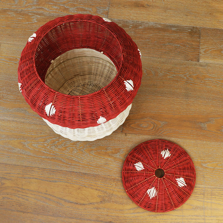 Playful storage stool in mushroom design Kalsten