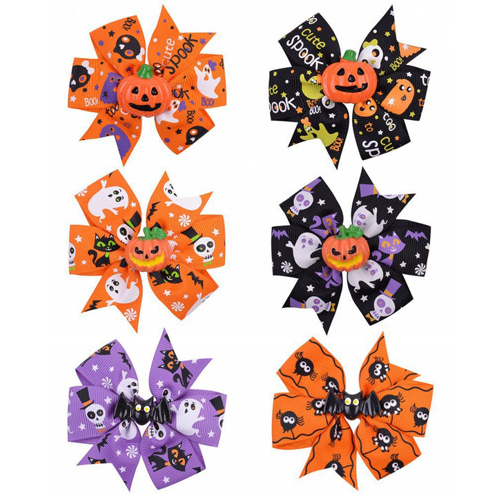 Halloween-Themed Hair Bow Clip Kalsten