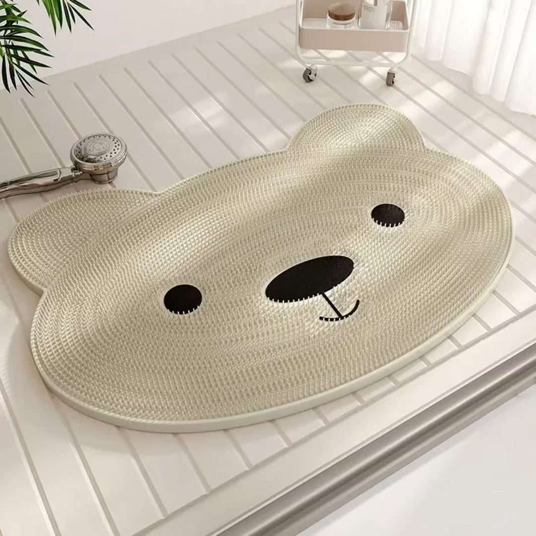 Cute Bear Design Shower Mat Kalsten