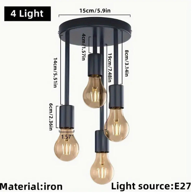 Minimalist Gold Accent Pendant Light