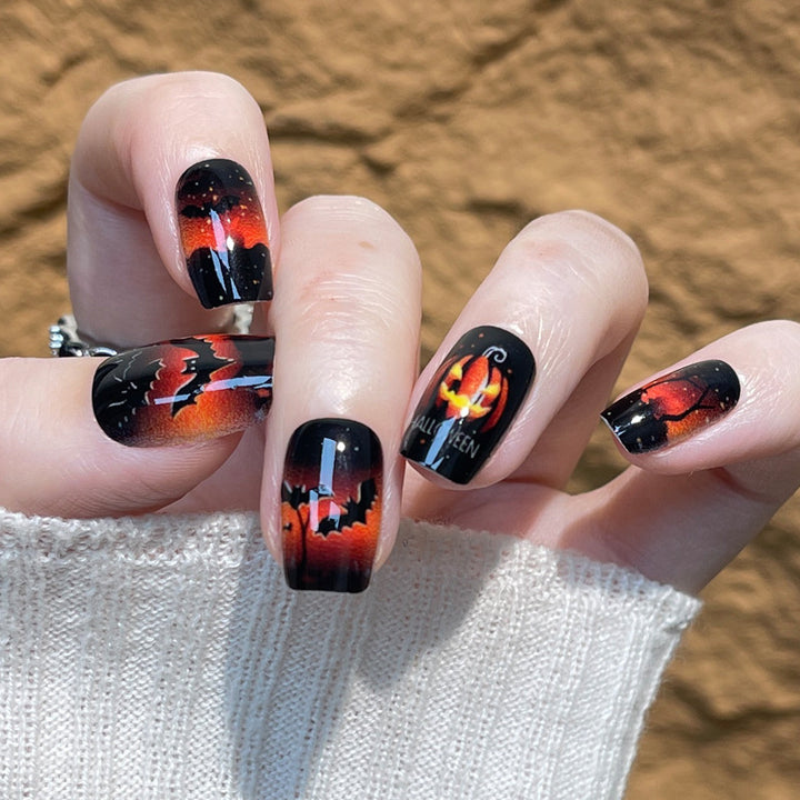 Halloween-Themed Press-On Nail Art Set Kalsten