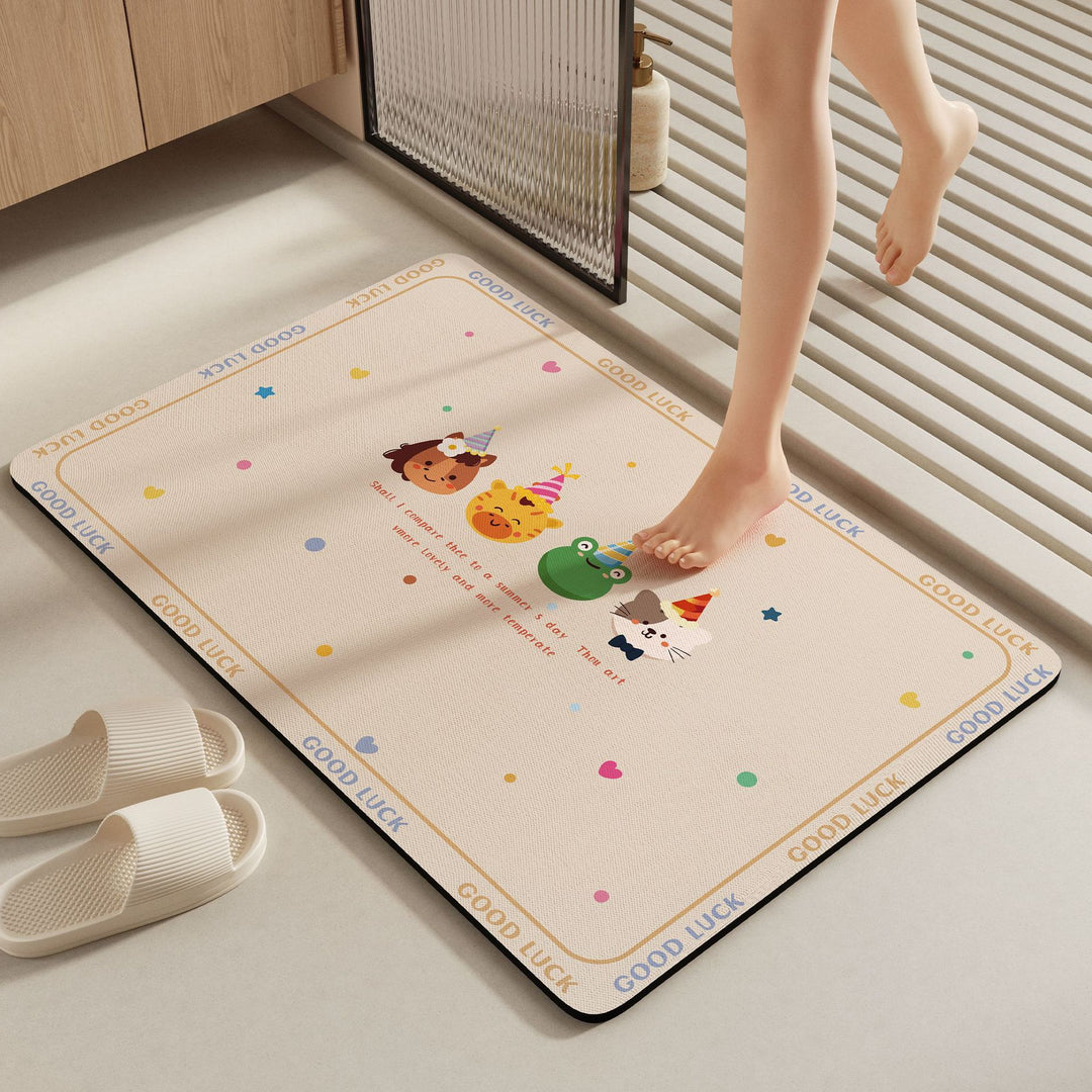 Cute Animal-Themed Bathroom Mat Kalsten