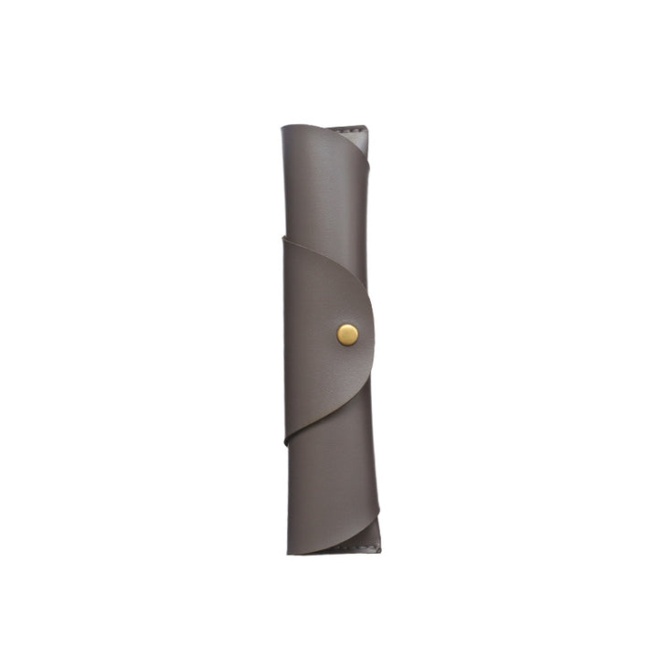 Premium Leather Roll-Up Pencil Case