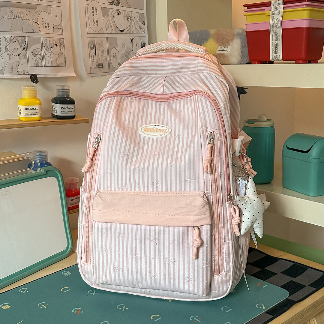 Stylish Striped Backpack Kalsten