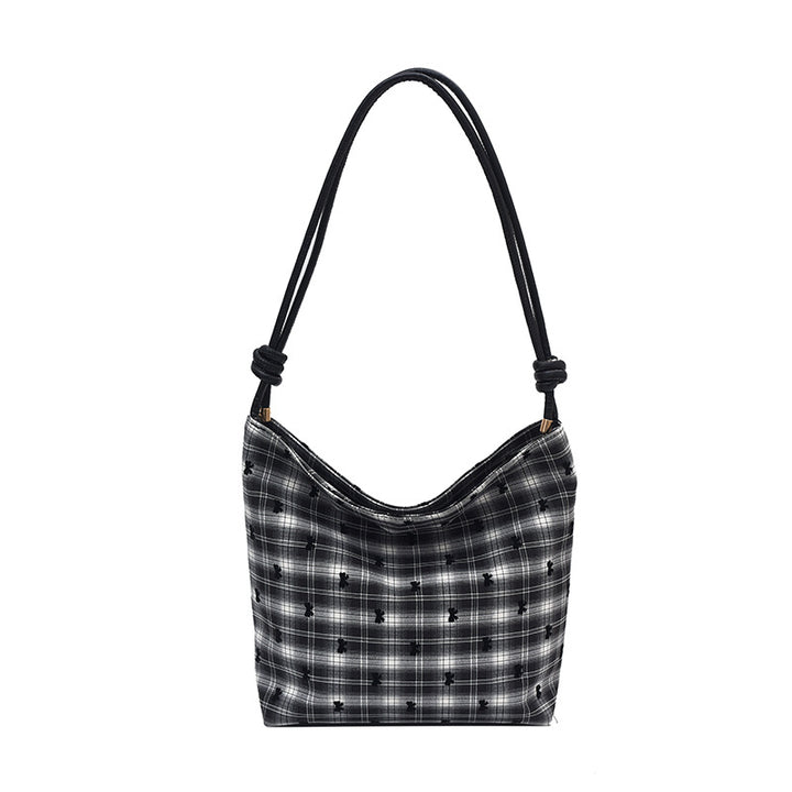 Dot-Patterned Hobo Bag