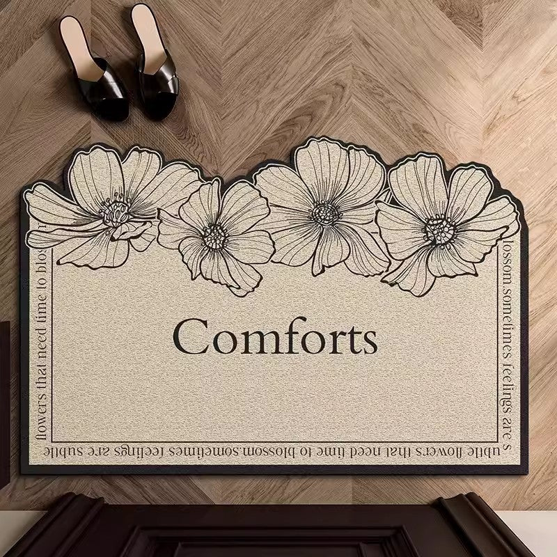 Floral Design Indoor Mat