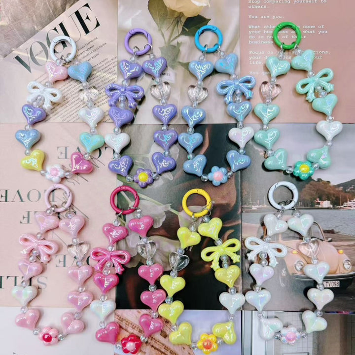Decorative Heart-Shaped Keychain kalsten