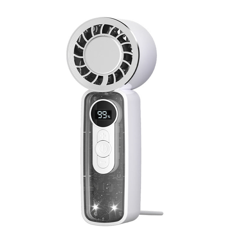 Unisex Portable USB Mini Fan with LCD Display and Various Speed Levels Kalsten