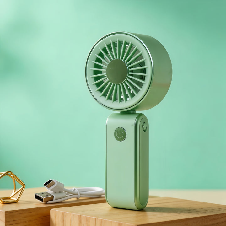 Women Portable Handheld Fan with Flexible Handle Kalsten