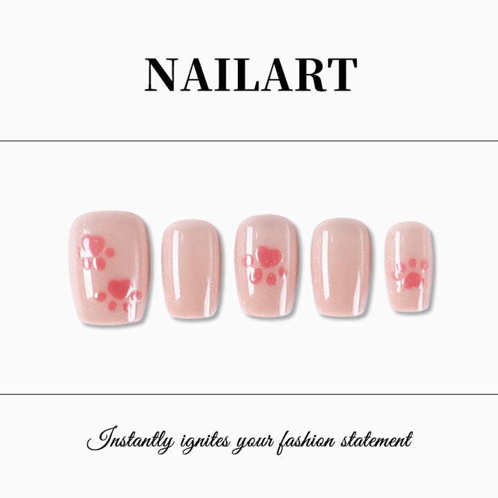 Press-On Nail Art Set with Elegant Leopard Design Kalsten