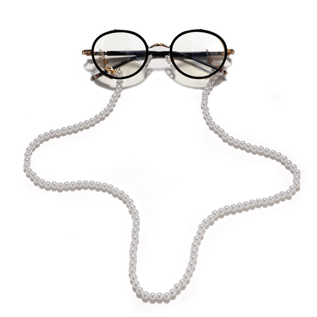 Pearl necklace with practical chain holder Kalsten