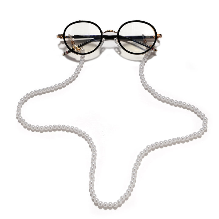 Pearl necklace with practical chain holder Kalsten