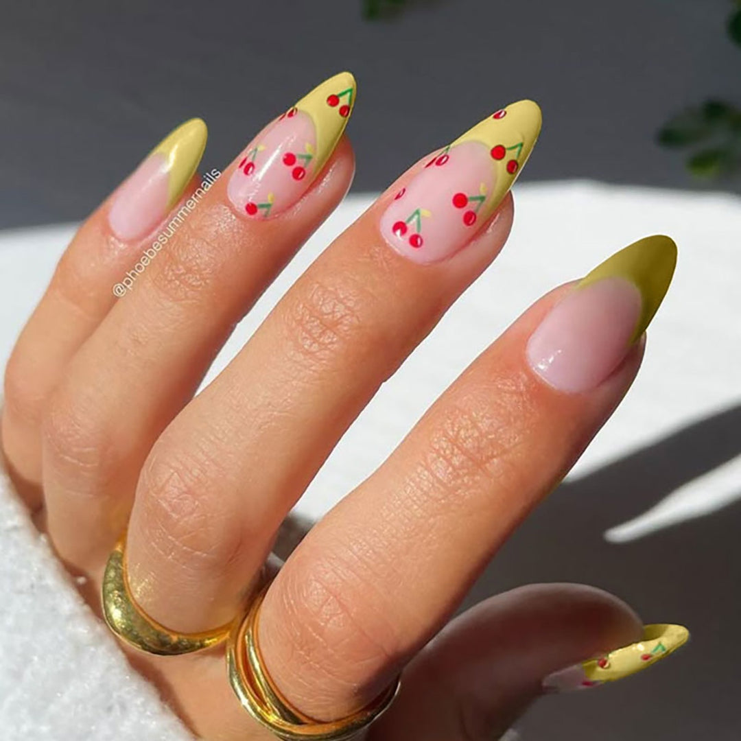 Cherry Blossom Themed Press-On Nail Set