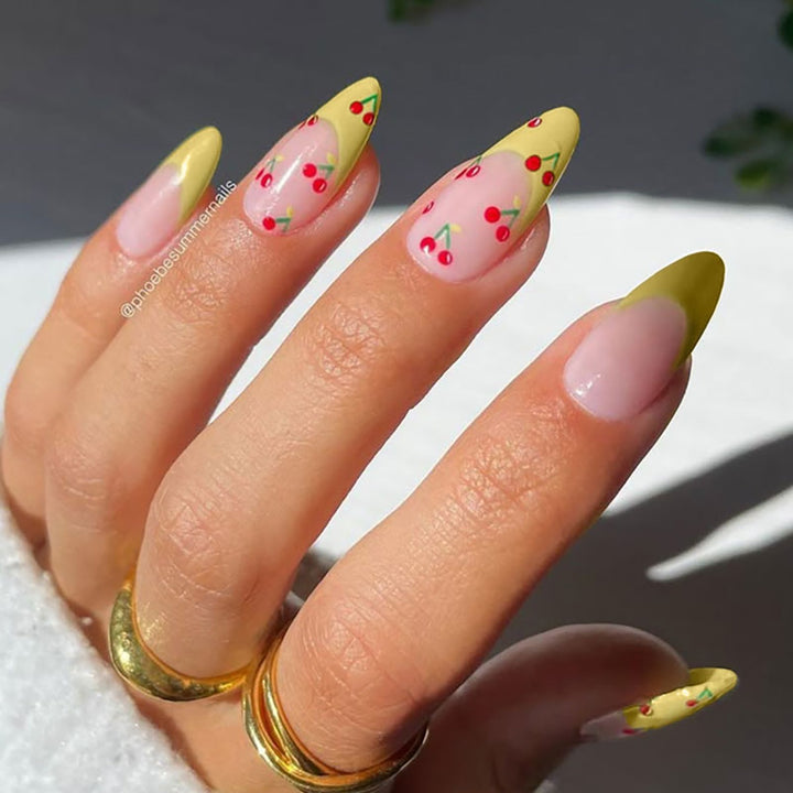 Cherry Blossom Themed Press-On Nail Set