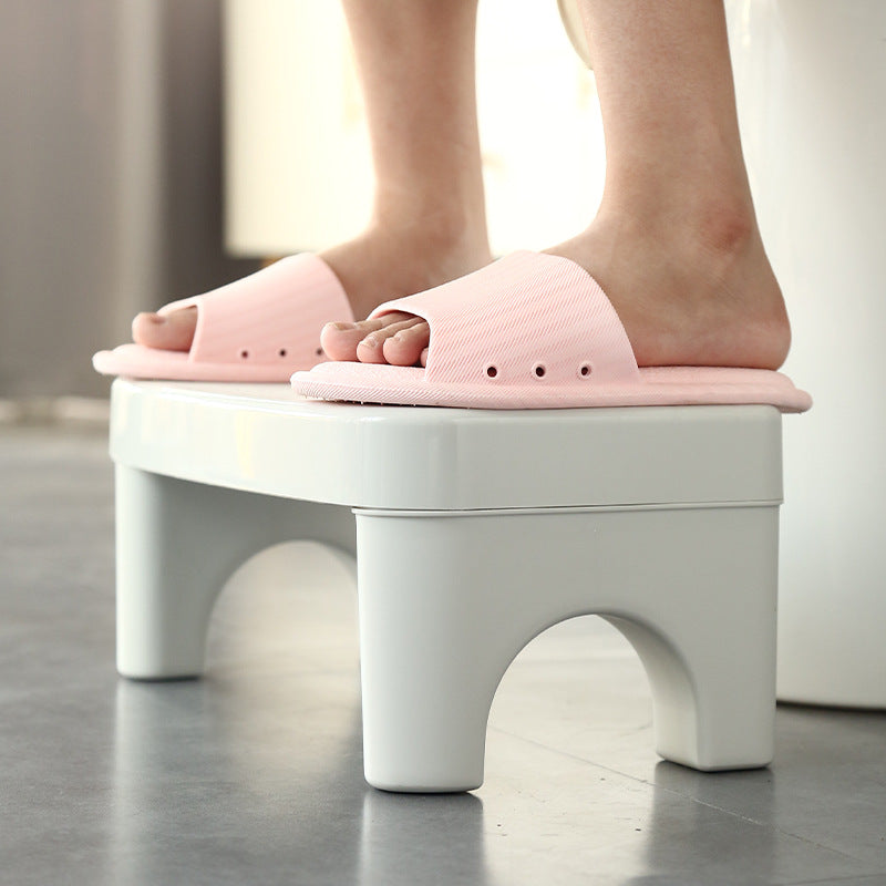 Ergonomic toilet stool for natural squatting position