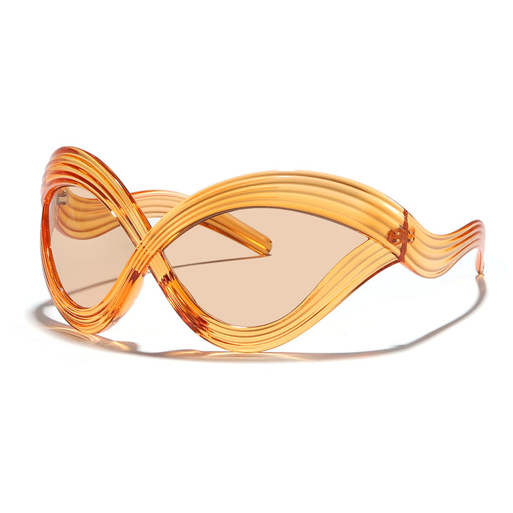 Women's fashionable sunglasses with innovative wave frame Kalsten