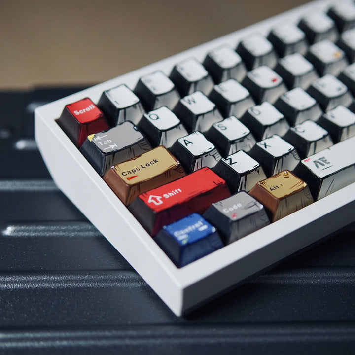 Retro-Themed Custom Mechanical Keyboard Kalsten