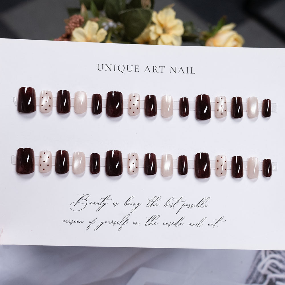 Artistic Press-On Nail Design