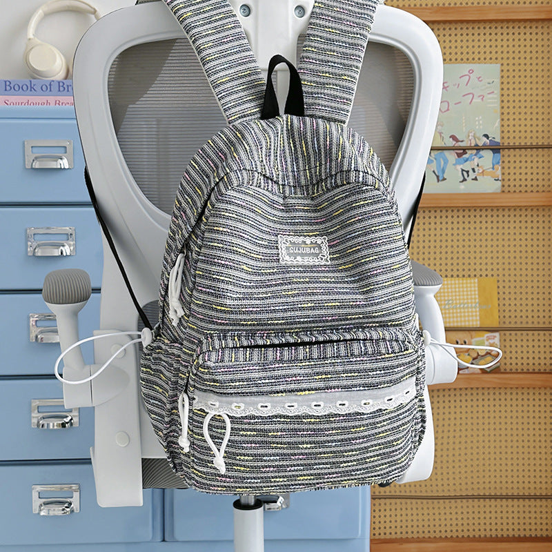 Textured Casual Backpack Kalsten