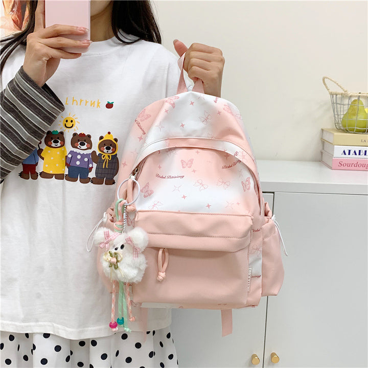 Butterfly Print Backpack Kalsten