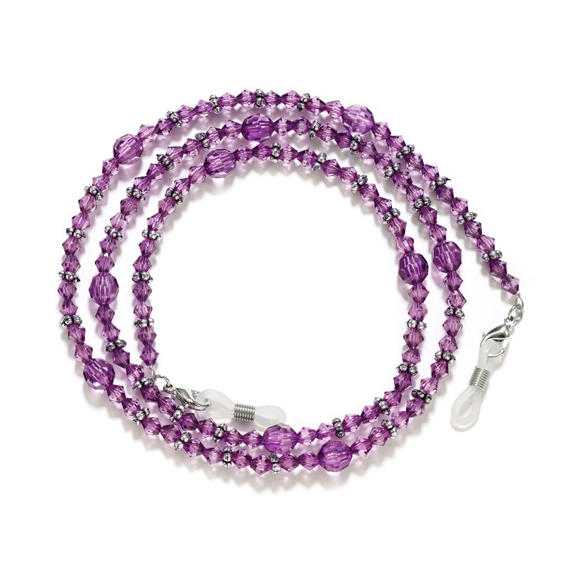 Elegant Crystal Beaded Eyewear Chain kalsten