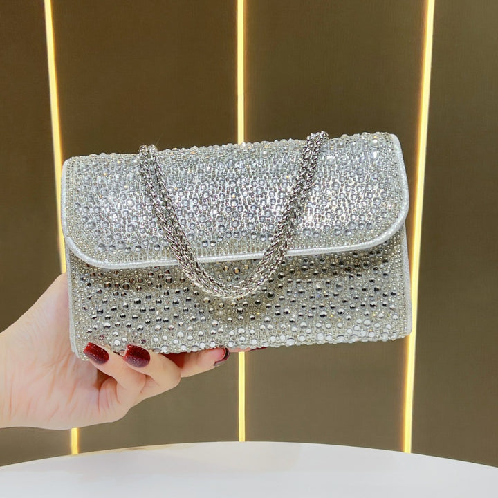 Rhinestone-Encrusted Evening Clutch
