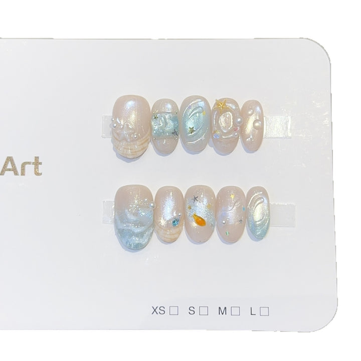 Art Nail Set with Maritime Design Kalsten