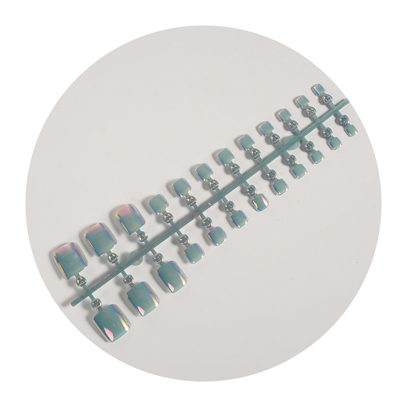 Iridescent Glossy Press-On Nail Set Kalsten