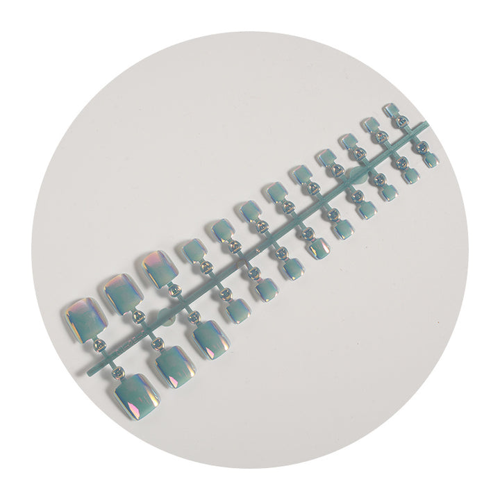 Iridescent Glossy Press-On Nail Set Kalsten