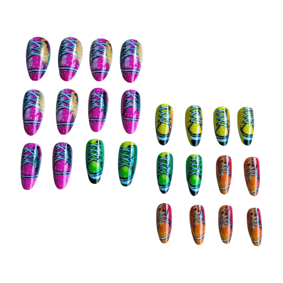 Playful Themed Press-On Nail Set Kalsten