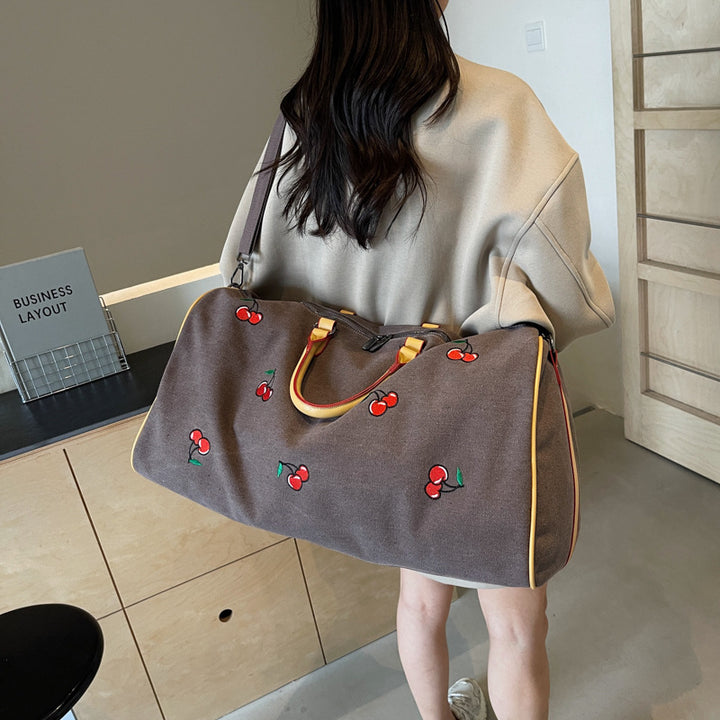 Elegant Embroidered Travel Duffle Bag Kalsten