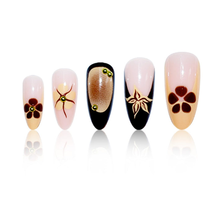 Artistic Floral Press-On Nail Enhancements Kalsten 1787913795
