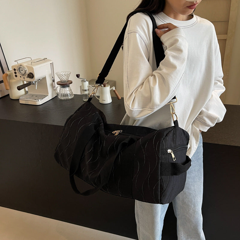 Elegant Embroidered Sports Duffel Bag Kalsten