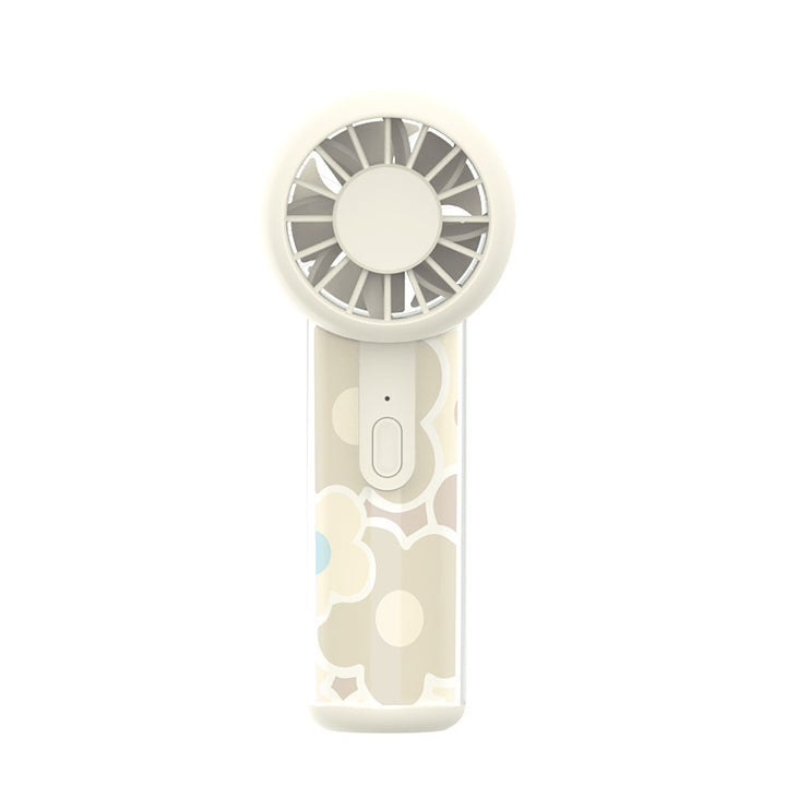 Unisex nano compact portable handheld fan rechargeable via USB with quiet operation and ergonomic grip Kalsten