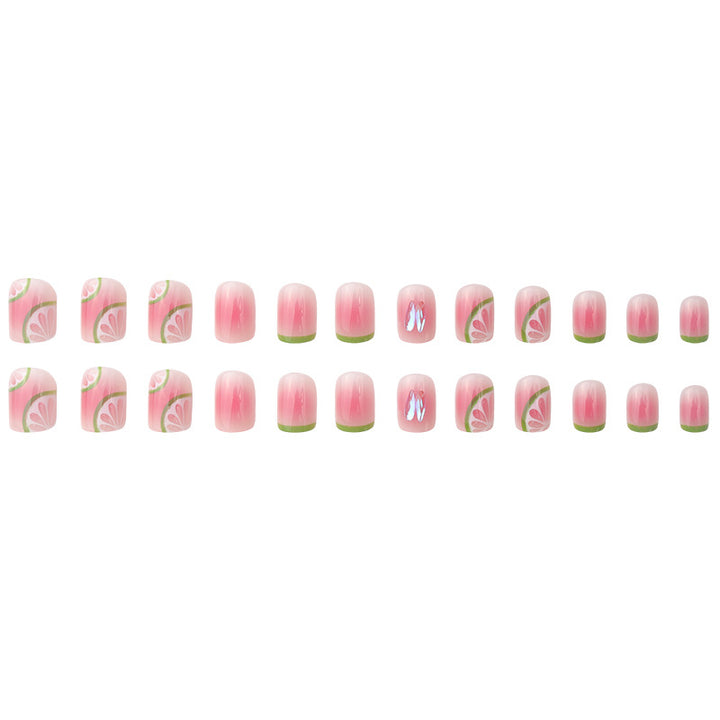Artistic Watermelon-Themed Press-On Nails Kalsten