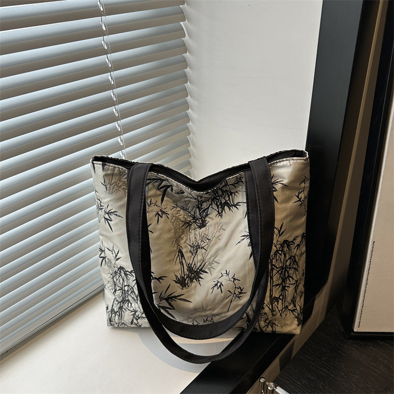 Stylish Bamboo Print Tote Bag Kalsten