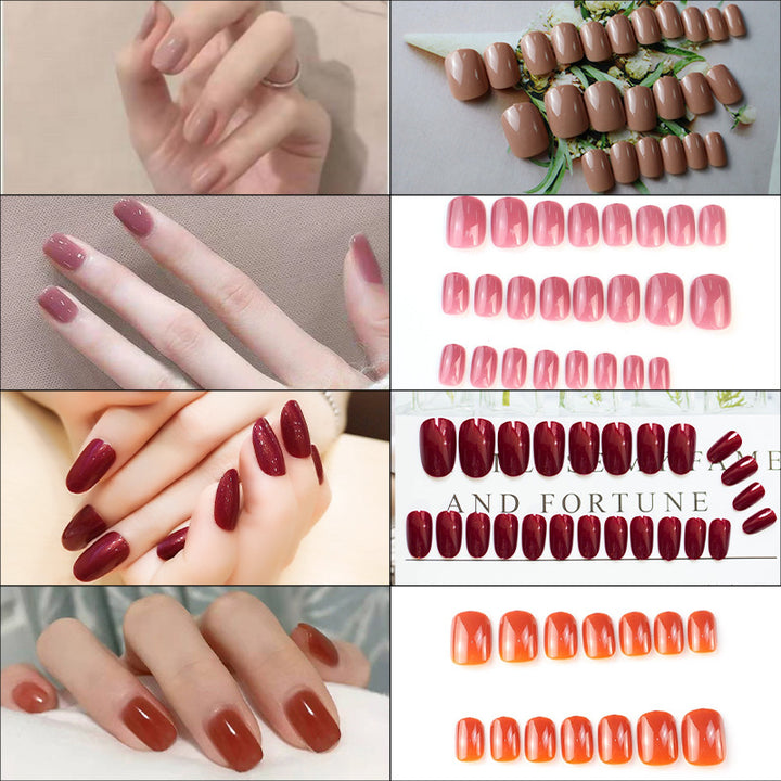 Glossy Press-On Nail Set Kalsten 1790727558