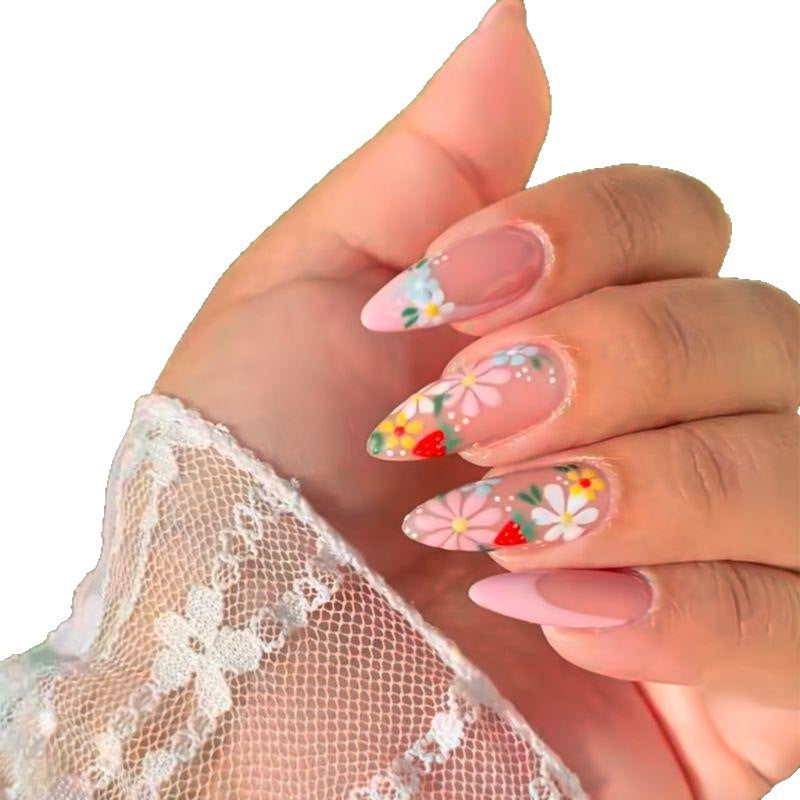 Floral Themed Acrylic Nail Art Set Kalsten