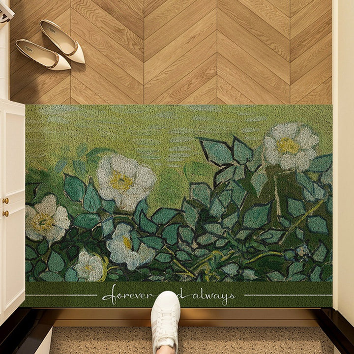 Artistic Sunflower Door Mat