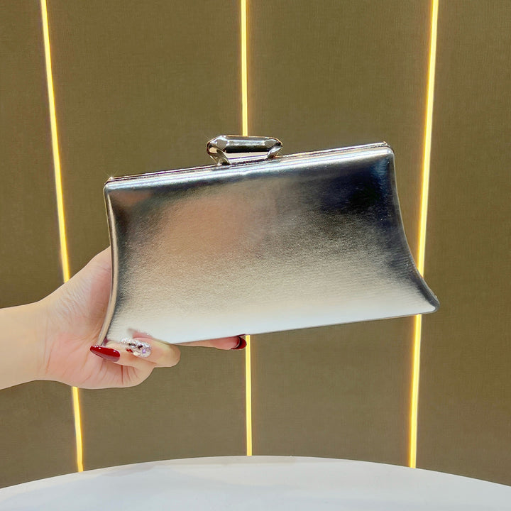Elegant Metallic Evening Clutch