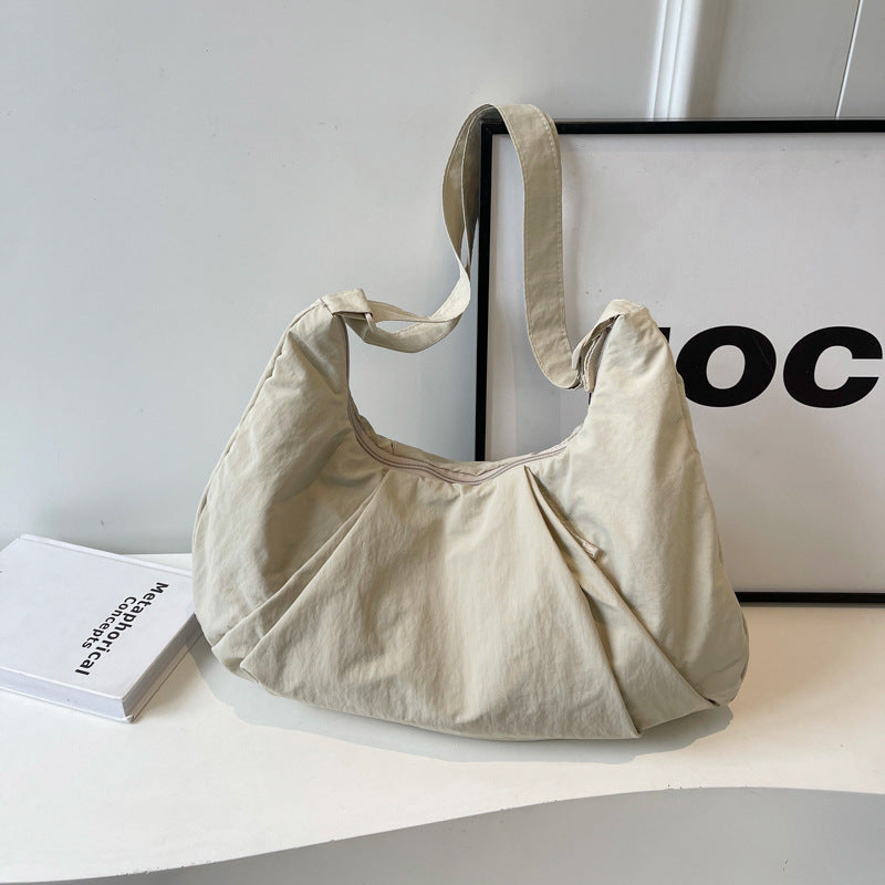 Soft Fabric Casual Shoulder Bag