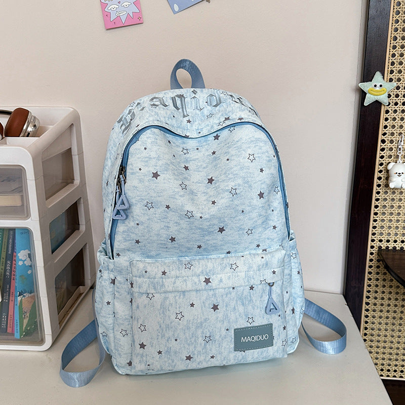 Star-Embellished Casual Backpack Kalsten