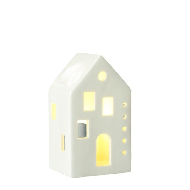 Ceramic House-Shaped Tea Light Holder Kalsten