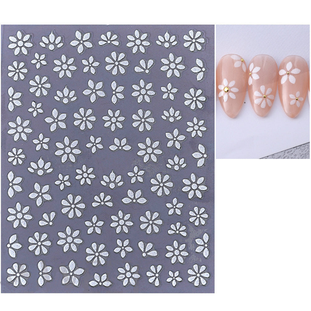 Floral Nail Art Sticker Sheet