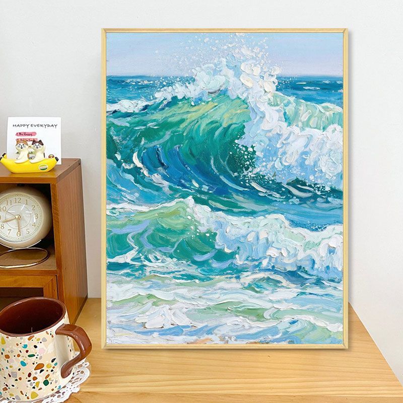 Coastal Wave Artwork Canvas Print Kalsten