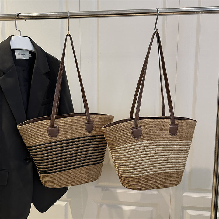 Stylish Straw Beach Tote Bag Kalsten
