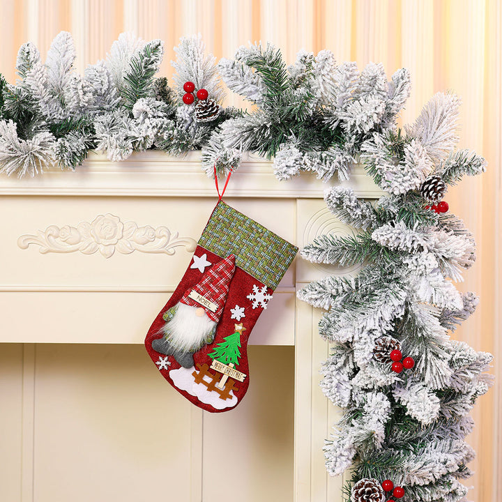 Decorative Holiday Gnome Stocking Kalsten