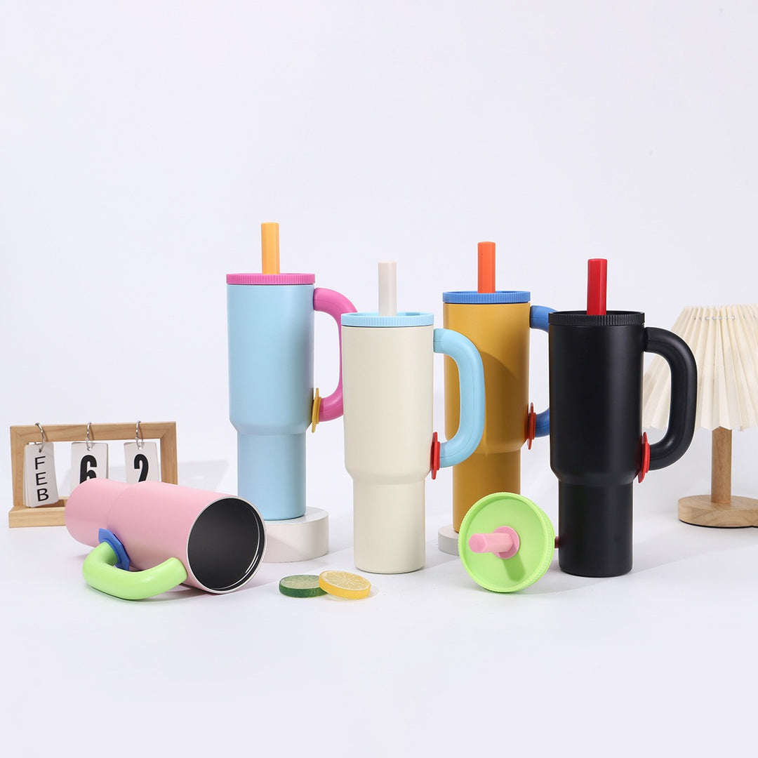 Women's stylish insulated mugs with integrated drinking spout Kalsten