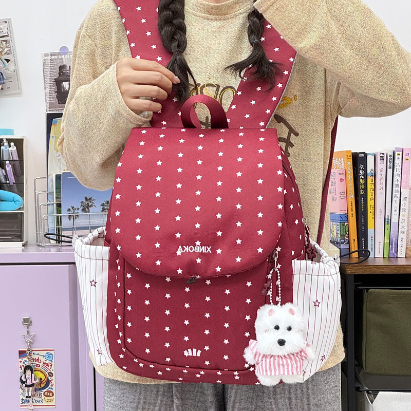 Stylish Star-Embellished Backpack Kalsten 1791205579